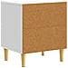 Comodino Bianco 43 x 34,5 x 48 cm Legno ingegnerizzato - Foto miniatura 5