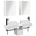 Set di Armadi da Bagno 5 pcs Bianco 53 x 15,5 x 70 cm - Foto miniatura 1