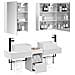 Set di Armadi da Bagno 5 pcs Bianco 53 x 15,5 x 70 cm - Foto miniatura 3