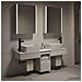 Set di Armadi da Bagno 5 pcs Bianco 53 x 15,5 x 70 cm - Foto miniatura 4