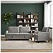 Set di Divani con Storage 2 pz Grigio Chiaro Poliestere - Foto miniatura 5