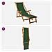 Lettino prendisole pieghevole 2 pcs 3 Posizione Verde - Foto miniatura 10