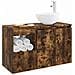 Set di mobili per il bagno 2 pz Rovere Fumo - Foto miniatura 10