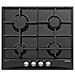Piano Cottura GT64BK a Gas 4 Fuochi Gas Colore Nero con FSD - Foto miniatura 1