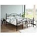 Letto Matrimoniale In Metallo Nero 160x200 Cm Antlia - Foto miniatura 3