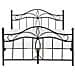 Letto Matrimoniale In Metallo Nero 160x200 Cm Antlia - Foto miniatura 4
