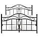 Letto Matrimoniale In Metallo Nero 160x200 Cm Antlia - Foto miniatura 5