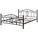 Letto Matrimoniale In Metallo Nero 160x200 Cm Antlia - Foto miniatura 26