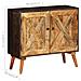 Credenza In Legno Massello Di Mango 85x30x75 Cm - Foto miniatura 4