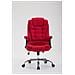 Sedia Ufficio Thor XXL in Stoffa - Poltrona Studio Carico Max 150 kg I Sedia Pc Ergonomica Imbottita e Regolabile in Altezza I Sedia da Scrivania con Ruote e Alto Schienale Rosso - Foto miniatura 2