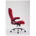 Sedia Ufficio Thor XXL in Stoffa - Poltrona Studio Carico Max 150 kg I Sedia Pc Ergonomica Imbottita e Regolabile in Altezza I Sedia da Scrivania con Ruote e Alto Schienale Rosso - Foto miniatura 3