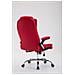 Sedia Ufficio Thor XXL in Stoffa - Poltrona Studio Carico Max 150 kg I Sedia Pc Ergonomica Imbottita e Regolabile in Altezza I Sedia da Scrivania con Ruote e Alto Schienale Rosso - Foto miniatura 4