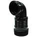 Connettore Pan Tubo Suolo Armonica Gomito Flessibile 90/110mm Cornice Incasso - Foto miniatura 1
