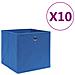 Contenitori 10 pz in Tessuto non Tessuto 28x28x28 cm Blu - Foto miniatura 1