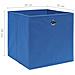 Contenitori 10 pz in Tessuto non Tessuto 28x28x28 cm Blu - Foto miniatura 2