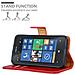 Custodia Compatibile Con Nokia Lumia 520 In Rosso Vinaccia - Coperchio Protettiva Con Chiusura Magnetica, Funzione Stand E Tasca Per Le Carte - Foto miniatura 2