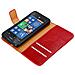 Custodia Compatibile Con Nokia Lumia 520 In Rosso Vinaccia - Coperchio Protettiva Con Chiusura Magnetica, Funzione Stand E Tasca Per Le Carte - Foto miniatura 7