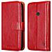 Custodia Compatibile Con Nokia Lumia 520 In Rosso Vinaccia - Coperchio Protettiva Con Chiusura Magnetica, Funzione Stand E Tasca Per Le Carte - Foto miniatura 8