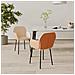 Sedie Da Pranzo 2 Pz Crema In Tessuto E Similpelle - Foto miniatura 1