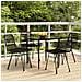 Set Da Pranzo Da Giardino 5 Pz Nero In Polyrattan - Foto miniatura 1