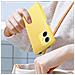 Cover Xiaomi Redmi Note 12 5g Silicone Semirigido Finitura Soft-touch Gialla - Foto miniatura 5