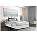 Letto Matrimoniale Elisa, Letto Contenitore Con Rivestimento In Tessuto, 100% Made In Italy, Apertura Frontale, Adatto Per Materasso Cm 160x190, Bianco - Foto miniatura 1