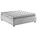 Letto Matrimoniale Elisa, Letto Contenitore Con Rivestimento In Tessuto, 100% Made In Italy, Apertura Frontale, Adatto Per Materasso Cm 160x190, Bianco - Foto miniatura 2
