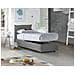 Letto Singolo Daisy, Letto Contenitore Con Rivestimento In Tessuto, 100% Made In Italy, Apertura Frontale, Con Materasso Cm 80x190 Incluso, Grigio - Foto miniatura 3