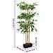 Albero Bambù Artificiale 988 Foglie 150 Cm Verde - Foto miniatura 8