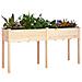 Fioriera Con Fodera 161x45x76 Cm Legno Massello Di Abete - Foto miniatura 2