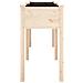 Fioriera Con Fodera 161x45x76 Cm Legno Massello Di Abete - Foto miniatura 4