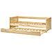 Letto Estraibile Legno Di Pino Gravelines 90 X 200 Cm Marrone Chiaro - Foto miniatura 5