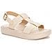 Beige Casual Open Sandals Sandali Sintetico E Tessile Scarpe Donna Beige Eu 40, 937043/02-02 - Foto miniatura 1