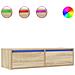 Mobile Porta TV con Luci LED Rovere Sonoma 100X35,5x25 cm - Foto miniatura 1