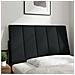 Cuscino Testiera Nero 90 Cm In Tessuto - Foto miniatura 2