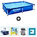 Piscina Fuori Terra - Rettangolo - 221x150x43 Cm - Blu - Include Accessori Coordinati Cb7 - Foto miniatura 1