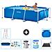 Piscina Fuori Terra - Rettangolo - 260x160x65 Cm - Blu - Include Accessori Coordinati A84 - Foto miniatura 1