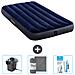 Set Materassino Gonfiabile - 191x99x25 Cm - Blu - Include Accessori Coordinati - Foto miniatura 1