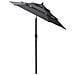 Ombrellone A 3 Livelli Con Palo In Alluminio Antracite 2 M - Foto miniatura 3