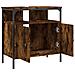 Mobile Lavabo Bagno Rovere Fumo 60x30x60 Cm Legno Multistrato - Foto miniatura 5