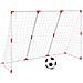 Porte Calcio Bambini con Palloni 2 in 1 Bianche 184x64x124 cm - Foto miniatura 1
