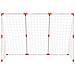Porte Calcio Bambini con Palloni 2 in 1 Bianche 184x64x124 cm - Foto miniatura 5