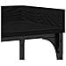 Tavolino Consolle Nero Rovere 100x30x80 cm Legno Ingenerizzato e Acciaio - Foto miniatura 8