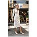 Gonna Elegante In Maglia, Taglia Eu 30-40 Xs-m, Beige - Foto miniatura 3