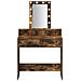 Toeletta  con luci LED Rovere affumicato 79x41x140 cm - Foto miniatura 5