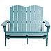 Panchina Da Giardino Adirondack 125 Cm Azzurro - Foto miniatura 4
