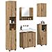 Set di mobili per il bagno con porta 5 pcs rovere artigianale - Foto miniatura 3
