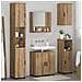 Set di mobili per il bagno con porta 5 pcs rovere artigianale - Foto miniatura 4