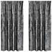 Tenda con tende 2 pcs Grigio 175 x 140 cm Velluto - Foto miniatura 1