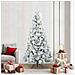 Albero di Natale Artificiale con Rami Pieghevoli Bianco 210 cm - Foto miniatura 2